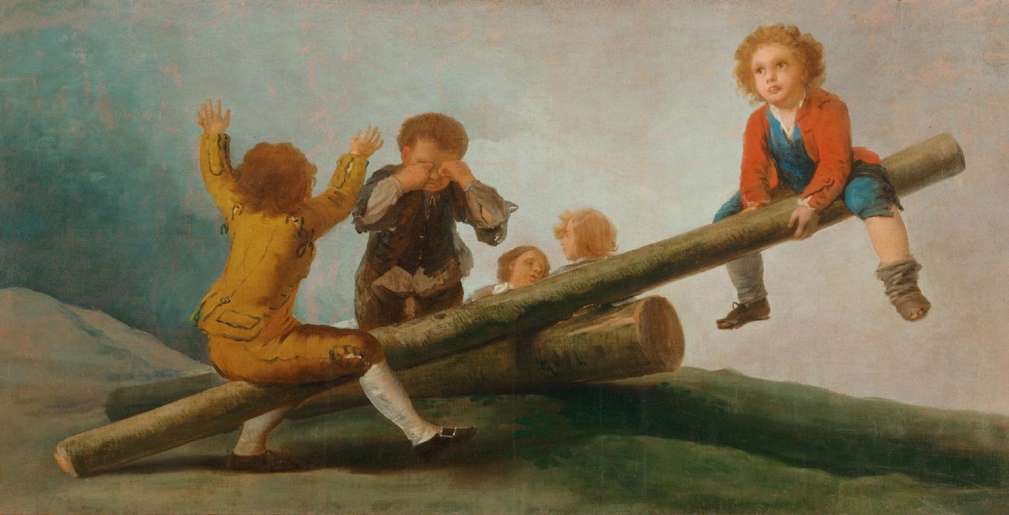 The Seesaw, 1791-1792, Francisco José de Goya y Lucientes, Spanish, 1746 - 1828, 1975-150-1