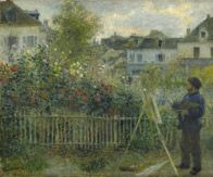 <i>Claude Monet Painting in His Garden at Argenteuil</i>, 1873
Pierre Auguste Renoir
Oil on canvas
46 x 60 cm
Wadsworth Atheneum, Hartford, Connecticut
Bequest of Anne Parrish Titzell