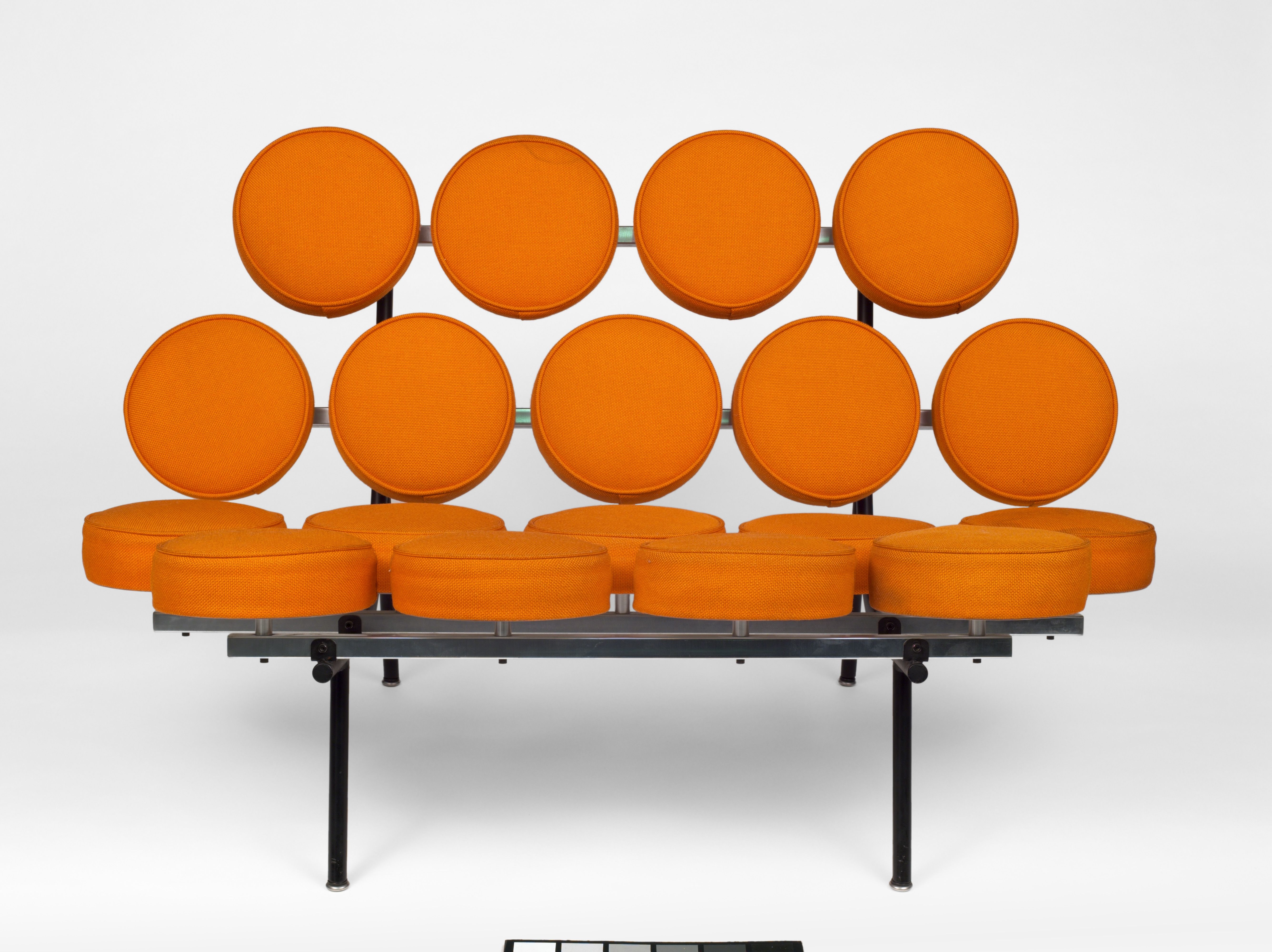 "Marshmallow" Sofa, designed 1956, by Irving Harper and George Nelson Associates