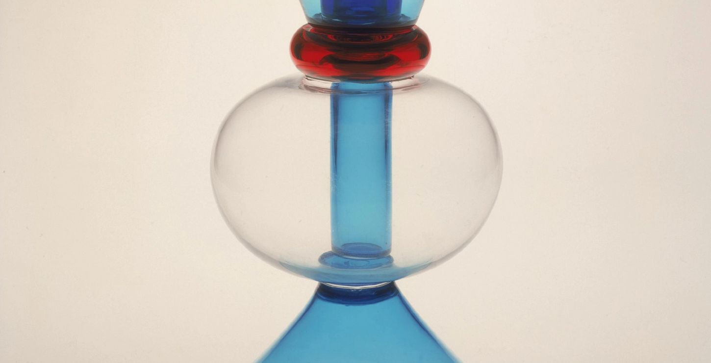 "Alpha Centauri" Vase, Designed 1982, Designed by Marco Zanini, Italian, born 1954.  Made by the Toso Art glass factory, Murano, Italy, 1854 - present.  Made for the firm of Memphis, Milan, Italy, 1980 - present, 1983-112-5