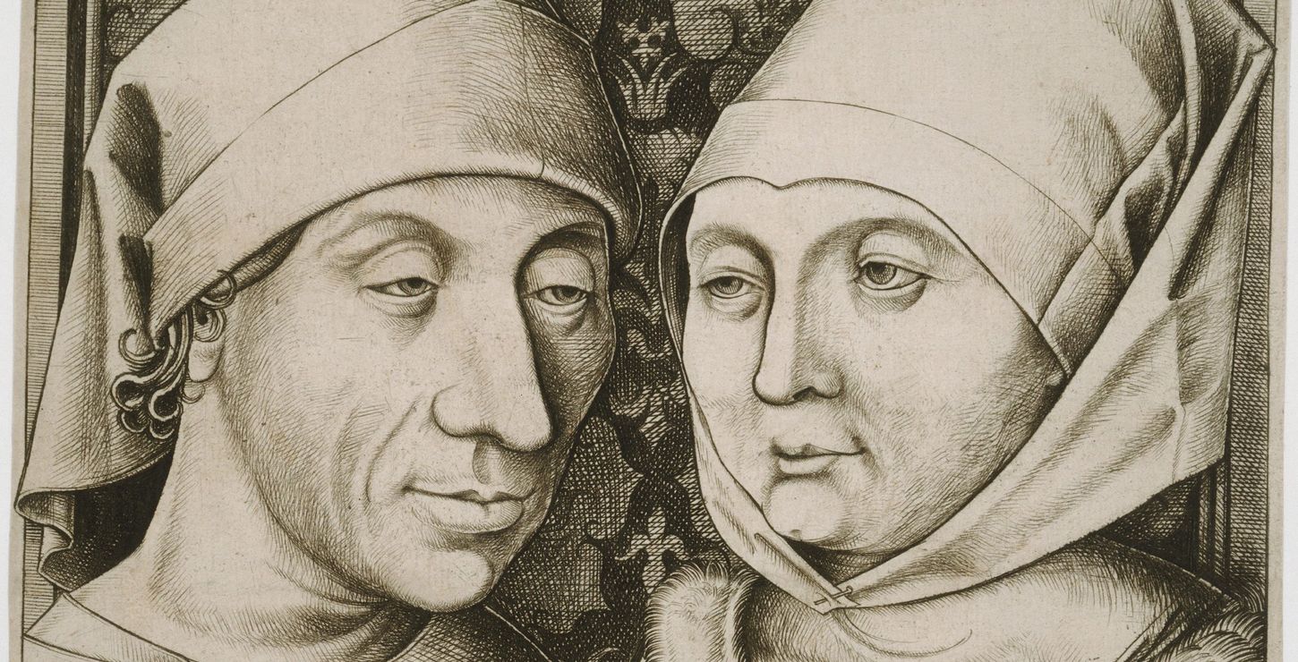 Self-Portrait of the Artist with his Wife, Ida, c. 1490 or c. 1500-1501, Artist/maker: Israhel van Meckenem, German, 1440/45 - 1503, 2002-59-1