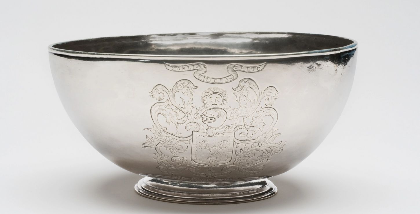 Bowl, c. 1730, by John Hastier (American, 1691–1771). On permanent deposit from The Dietrich American Foundation Collection to the Philadelphia Museum of Art