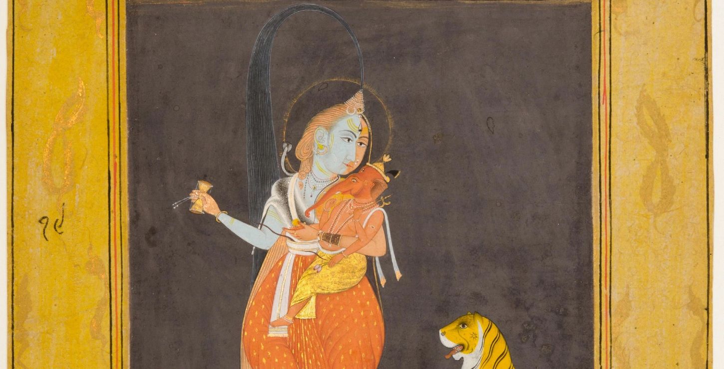 Ardhanarishvara (The Lord as Half-Woman), c. 1725, Artist/maker unknown, Indian, 1994-148-421