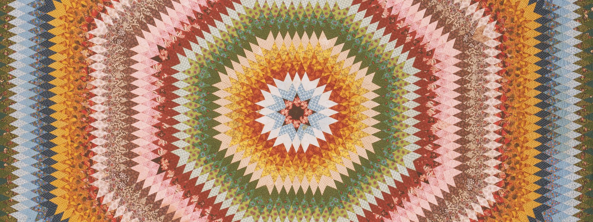 Sunburst Quilt, 1839, by Rebecca Scattergood Savery