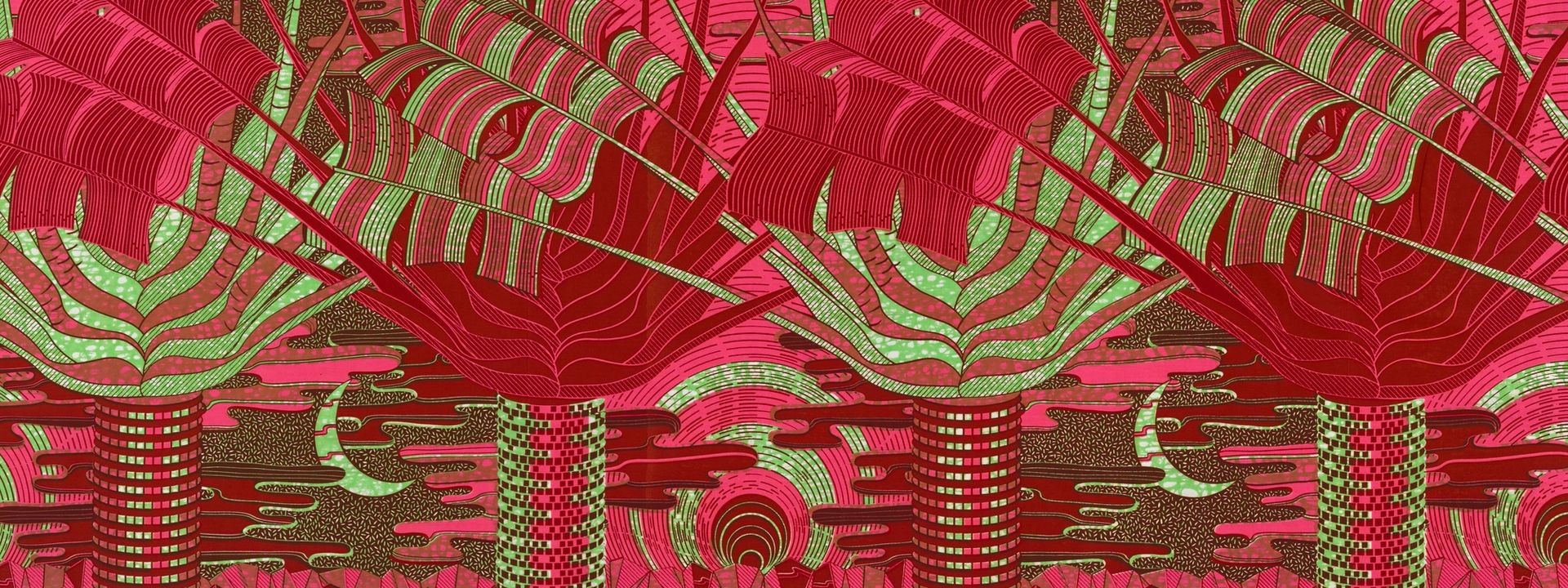 Printed Textile, 2015-16, made by Vlisco