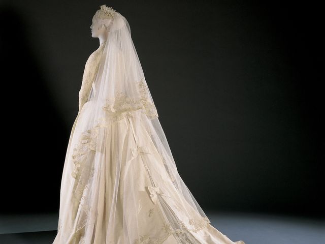Grace Kelly's Wedding Dress and Accessories, 1956, designed by Helen Rose
