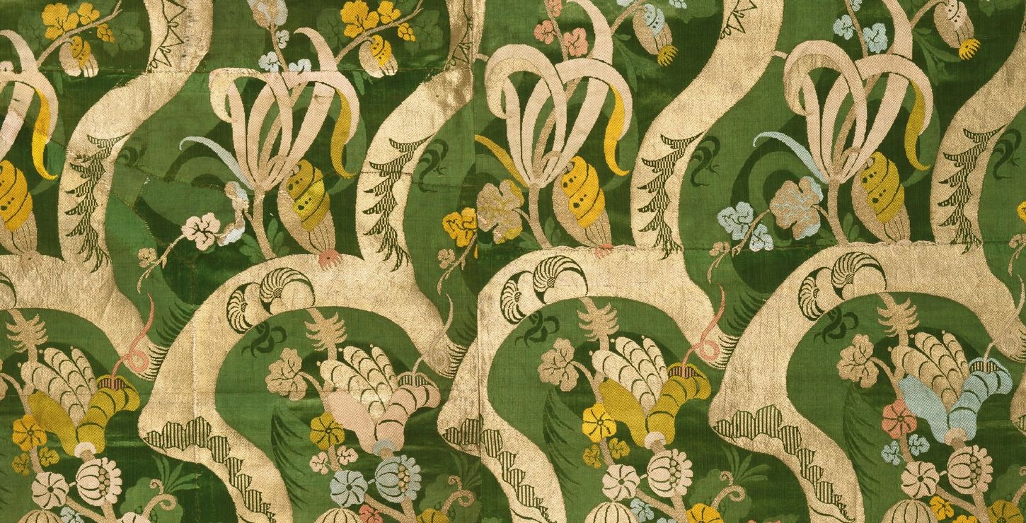 Woven Textile (silk with bizarre design), c. 1700-1705, Artist/maker unknown, Italian?, 1969-290-122
