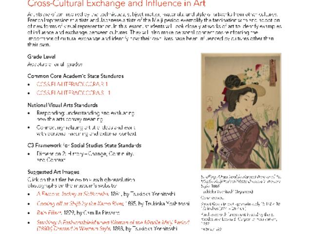 Cross-Cultural Exchange and Influence in Art