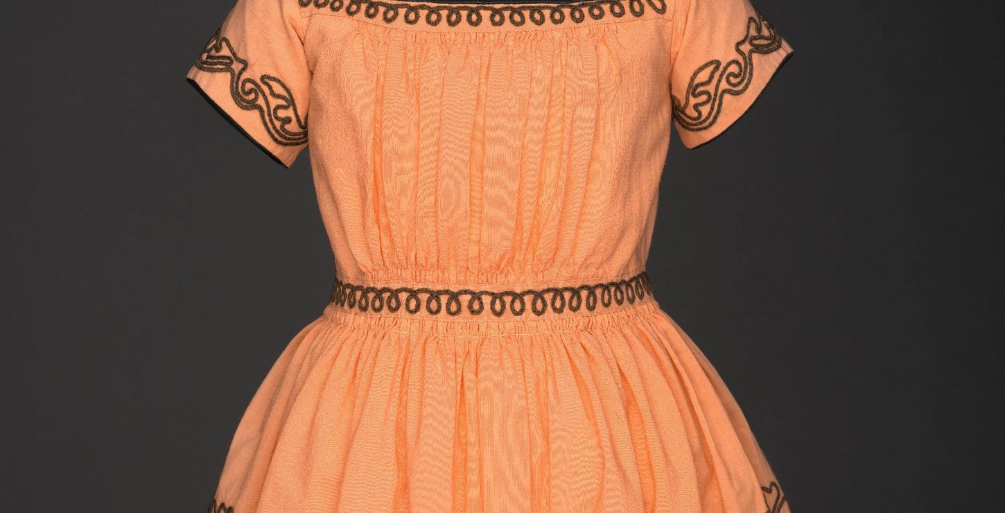 Girl's Dress, c. 1842-1845, Artist/maker unknown, American.  Worn by Mrs. Martin L. Dresser (Sarah Jane Smith), born 1839, 1966-192-5