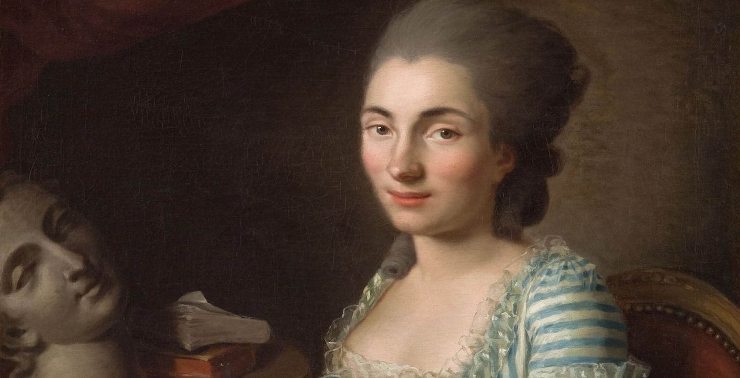 Portrait of a Woman Drawing, c. 1770–81, by Catherine Lusurier