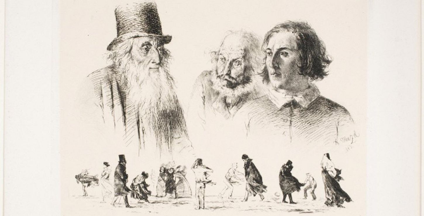 Head and Figure Studies, 1843, Adolph Menzel, German, 1815 - 1905, and Goupil & Vibert, Paris, 1985-52-1040