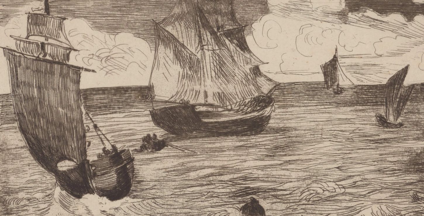 Marine (detail), 1864–65, by Édouard Manet