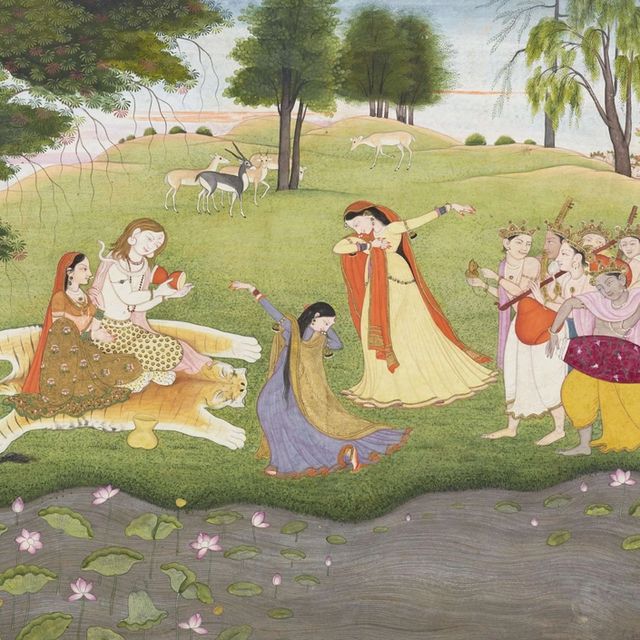 The Gods Sing and Dance for Shiva and Parvati, c. 1780-1790, attributed to Khushala