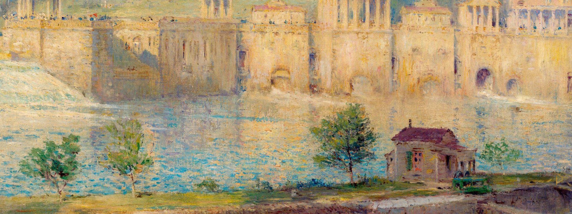 Old Waterworks, Fairmount, 1913, by Colin Campbell Cooper