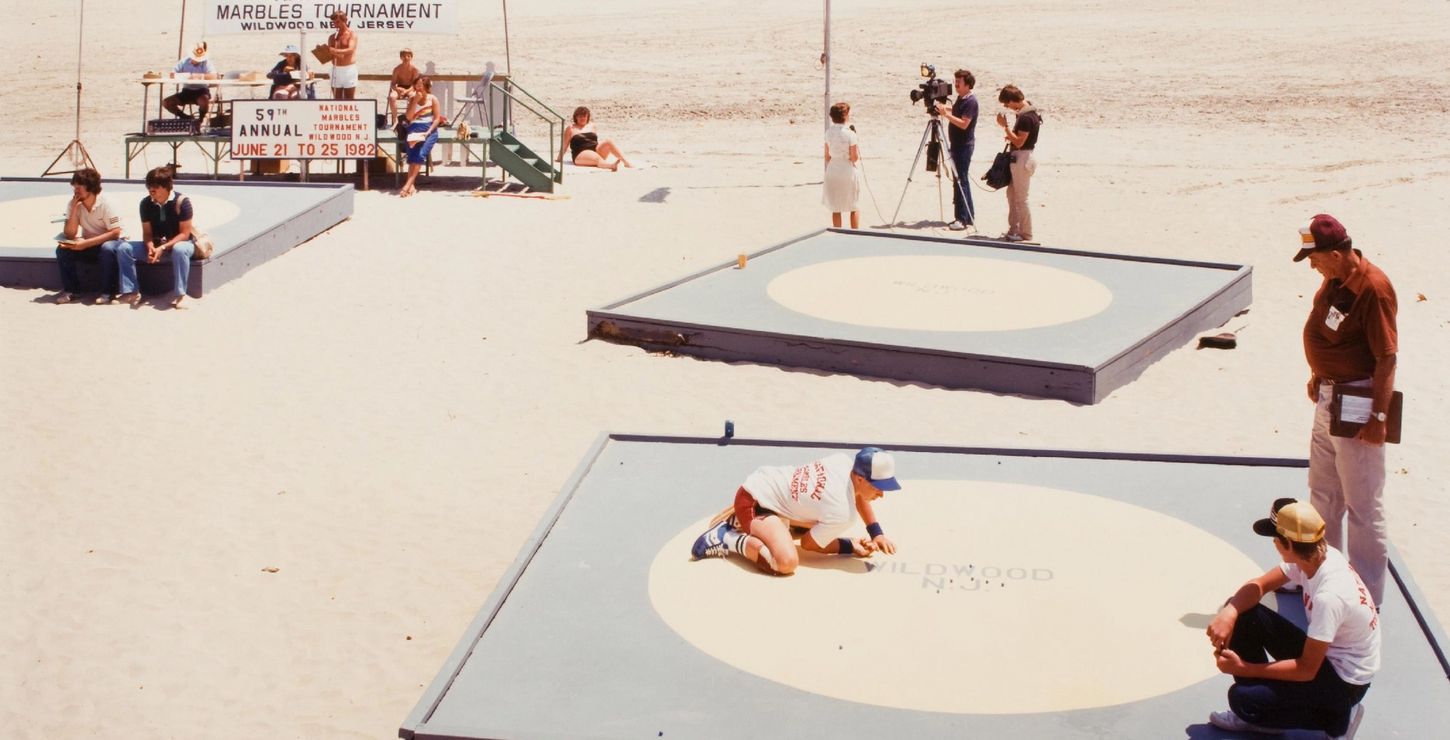 National Marbles Championship, Wildwood, New Jersey, 1982, Jack Carnell, American, born 1952, 1987-55-1