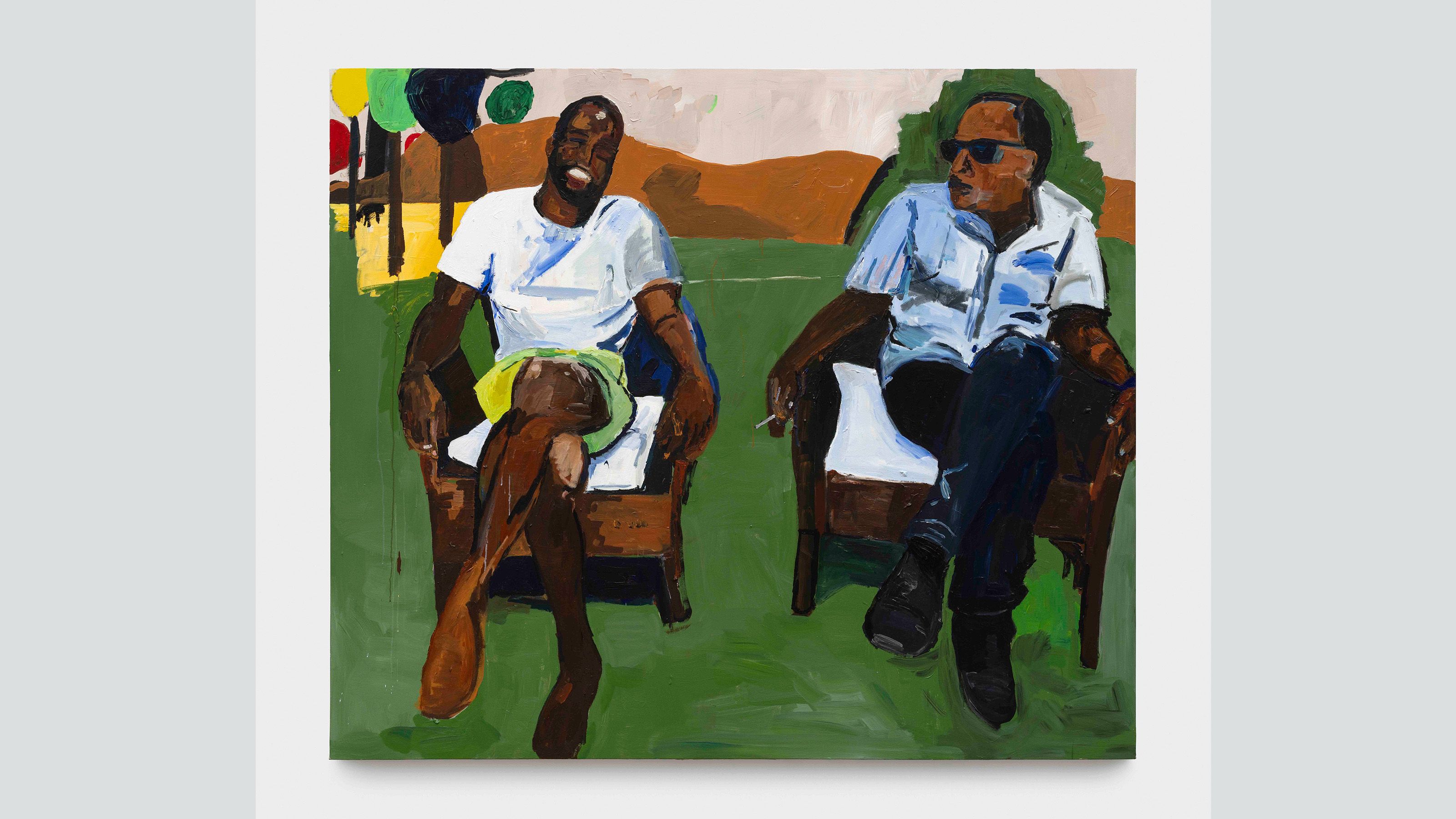 Right hand, wing man, best friend, and all the above!, 2023, by Henry Taylor (Collection of Gary Steele and Steven Rice, a Promised Gift to the Studio Museum of Harlem) © Henry Taylor; courtesy of the artist and Hauser &amp; Wirth.