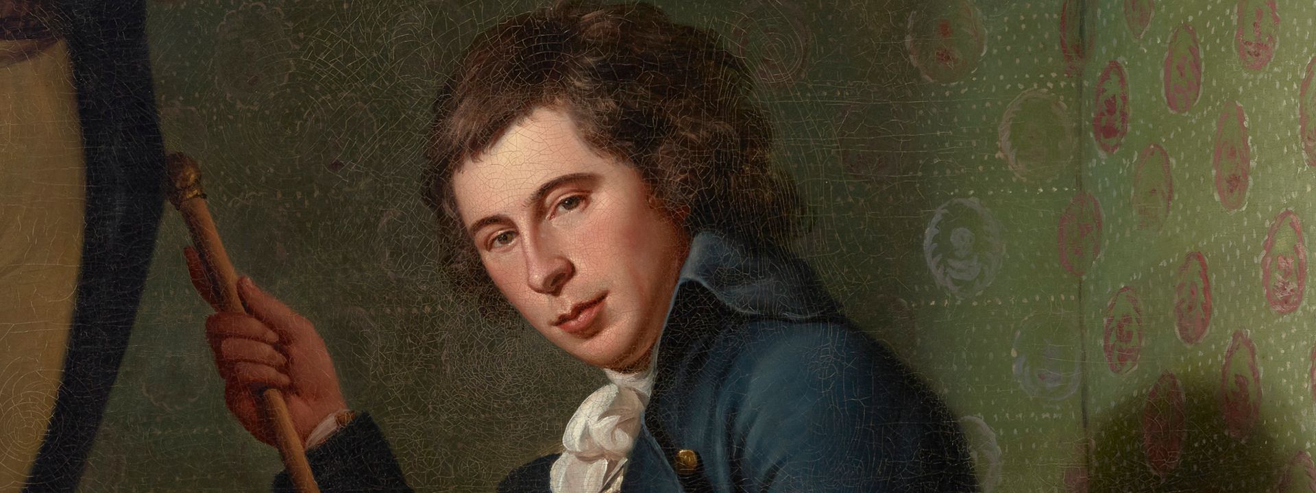 Staircase Group (Portrait of Raphaelle Peale and Titian Ramsay Peale I) (detail), 1795, by Charles Willson Peale