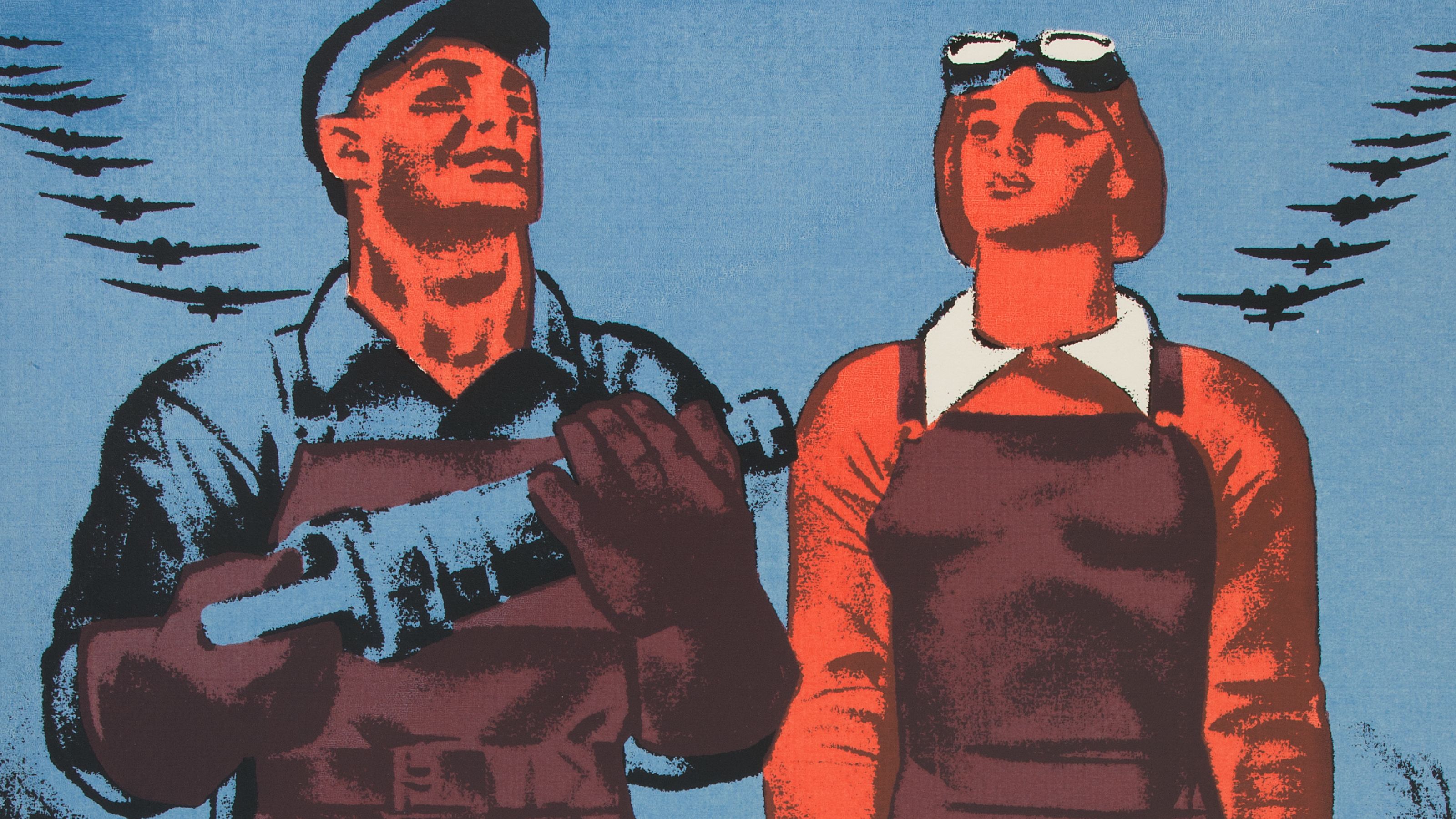 Winning the Battle of Production, 1943, by  Hugo Gellert