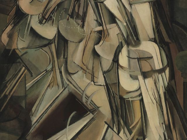 Nude Descending a Staircase (No. 2), 1912, by Marcel Duchamp