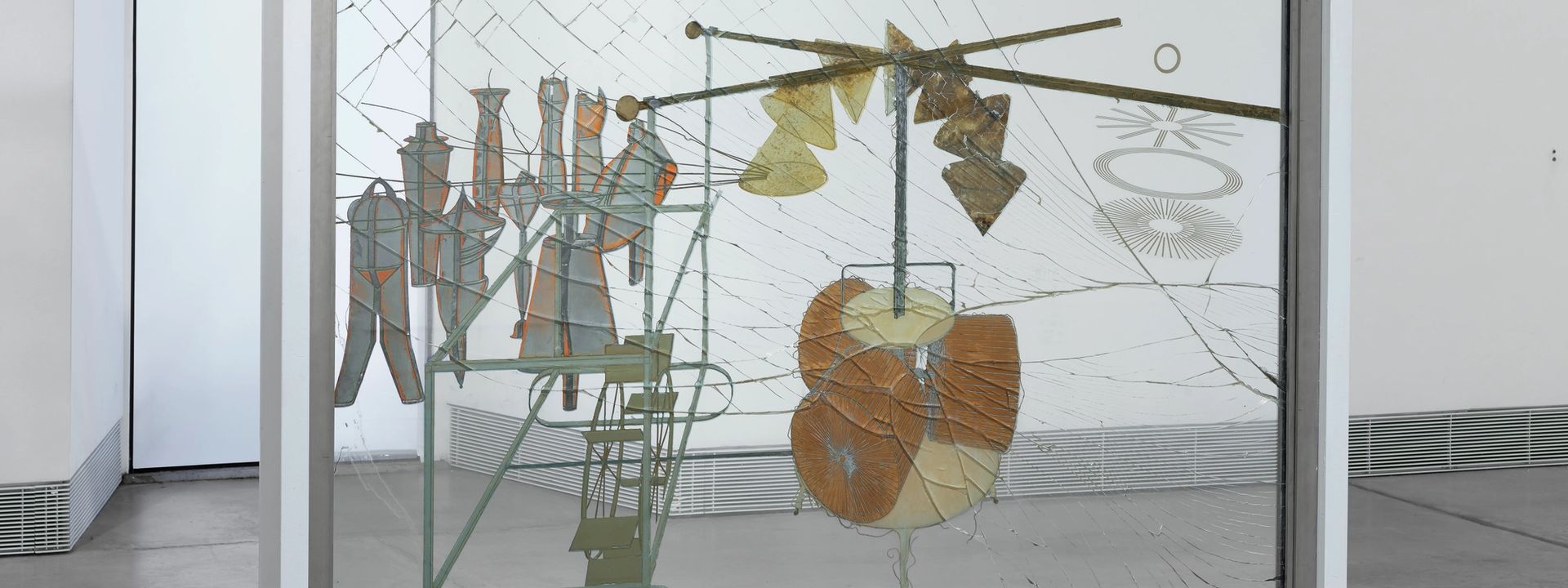 The Bride Stripped Bare by Her Bachelors, Even (The Large Glass), 1915–23, by Marcel Duchamp
