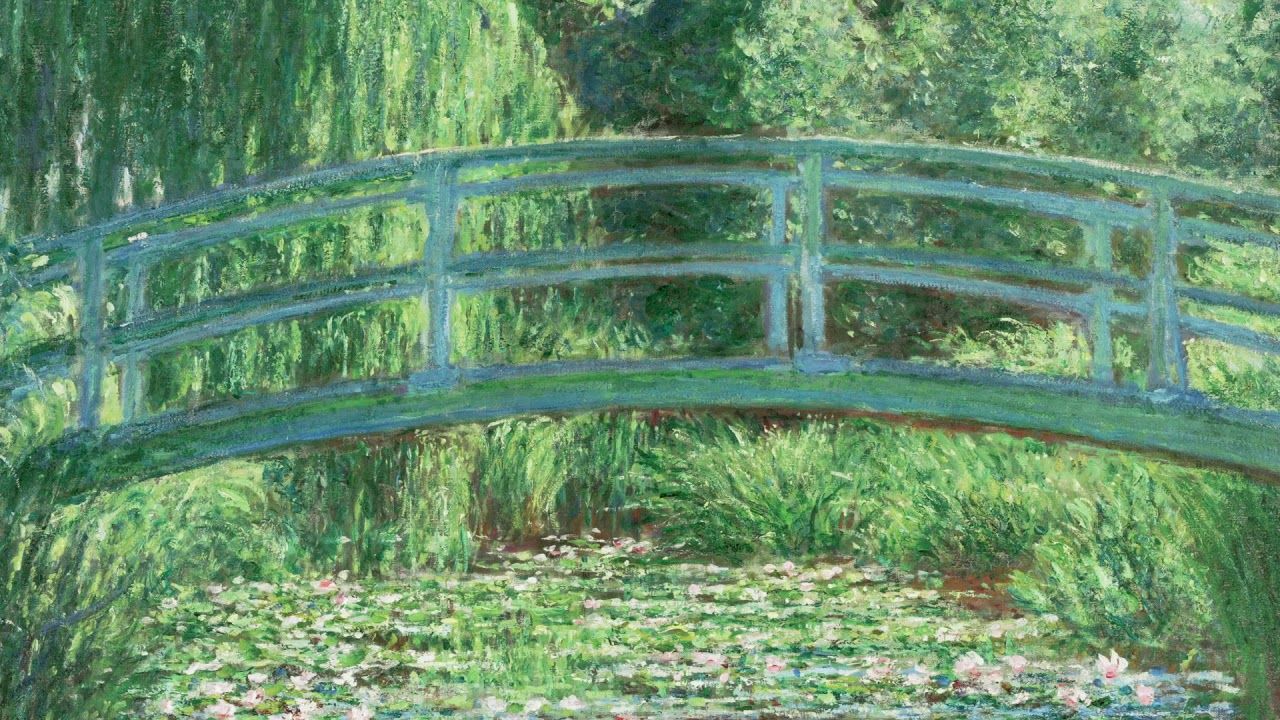 Japanese Footbridge And The Water Lily Pool, Giverny By Claude Monet