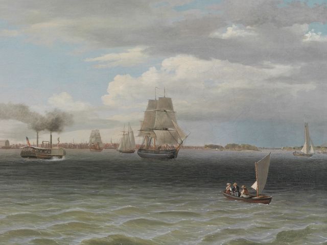 Philadelphia Harbor, c. 1835–50, by Thomas Birch