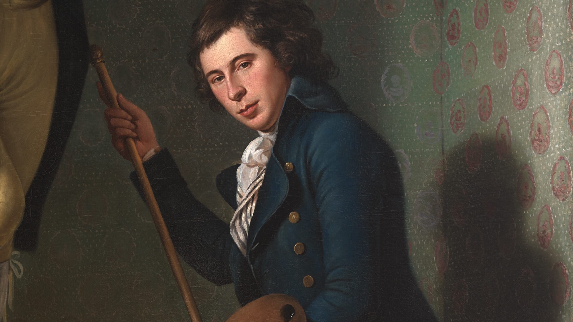 Staircase Group (Portrait of Raphaelle Peale and Titian Ramsay Peale I) (detail), 1795, by Charles Willson Peale