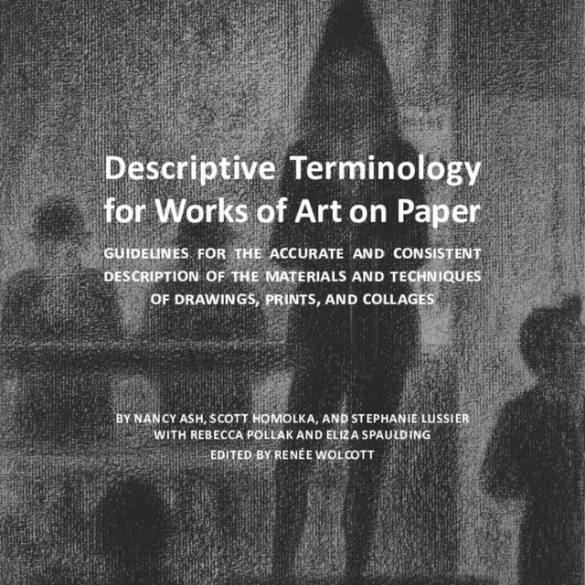 Front cover of &quot;Descriptive Terminology for Works of Art on Paper&quot;