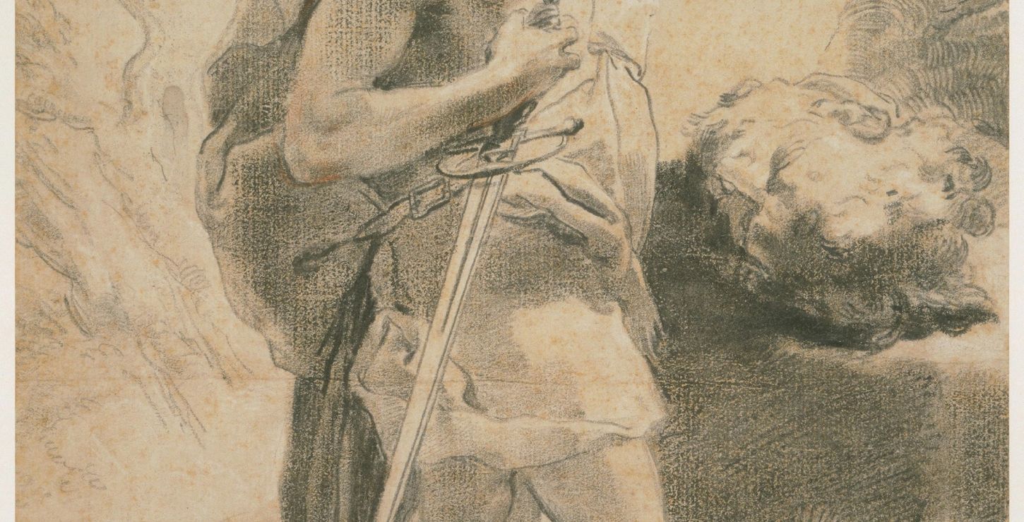 David with the Head of Goliath, c. 1790, Gaetano Gandolfi, Italian, 1734 - 1802, 1984-56-125