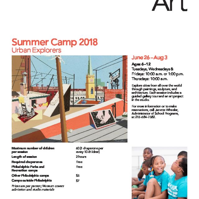 Front cover of &quot;Summer Camp 2018 Urban Explorers&quot;