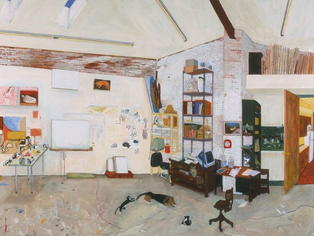 Studio, Winter 1998-99, 1999, by Sarah McEneaney