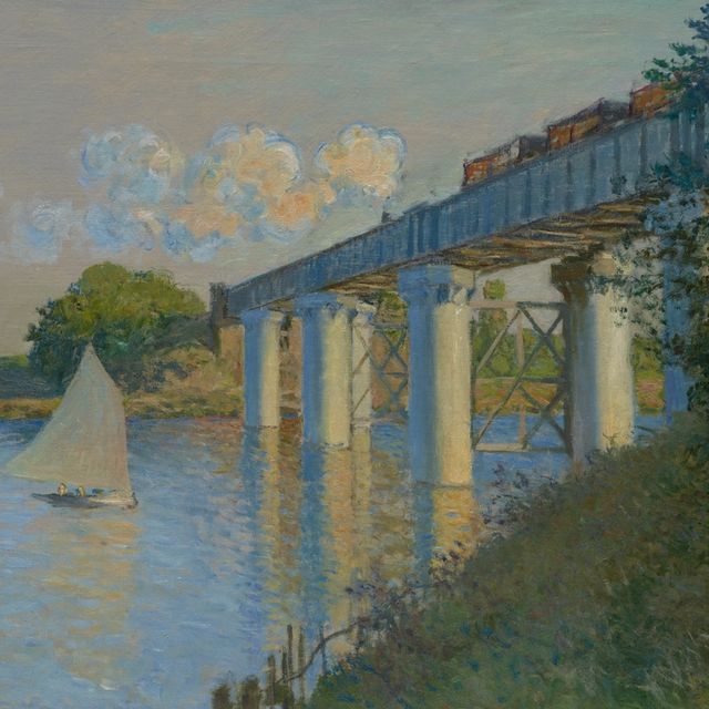 Railroad Bridge, Argenteuil, 1873, by Claude Monet