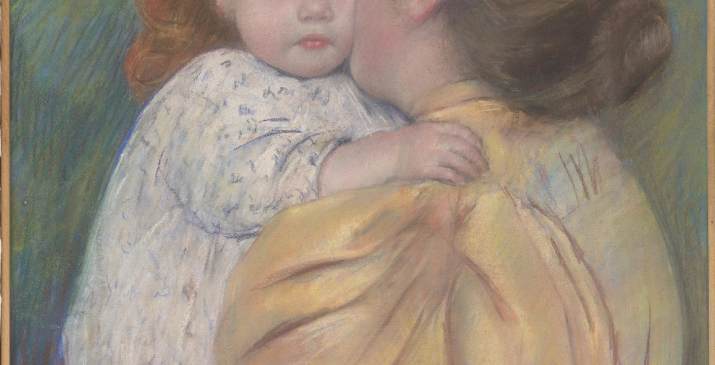 Mother and Child (Maternal Kiss), 1897, Mary Stevenson Cassatt, American, 1844 - 1926, 1952-82-11