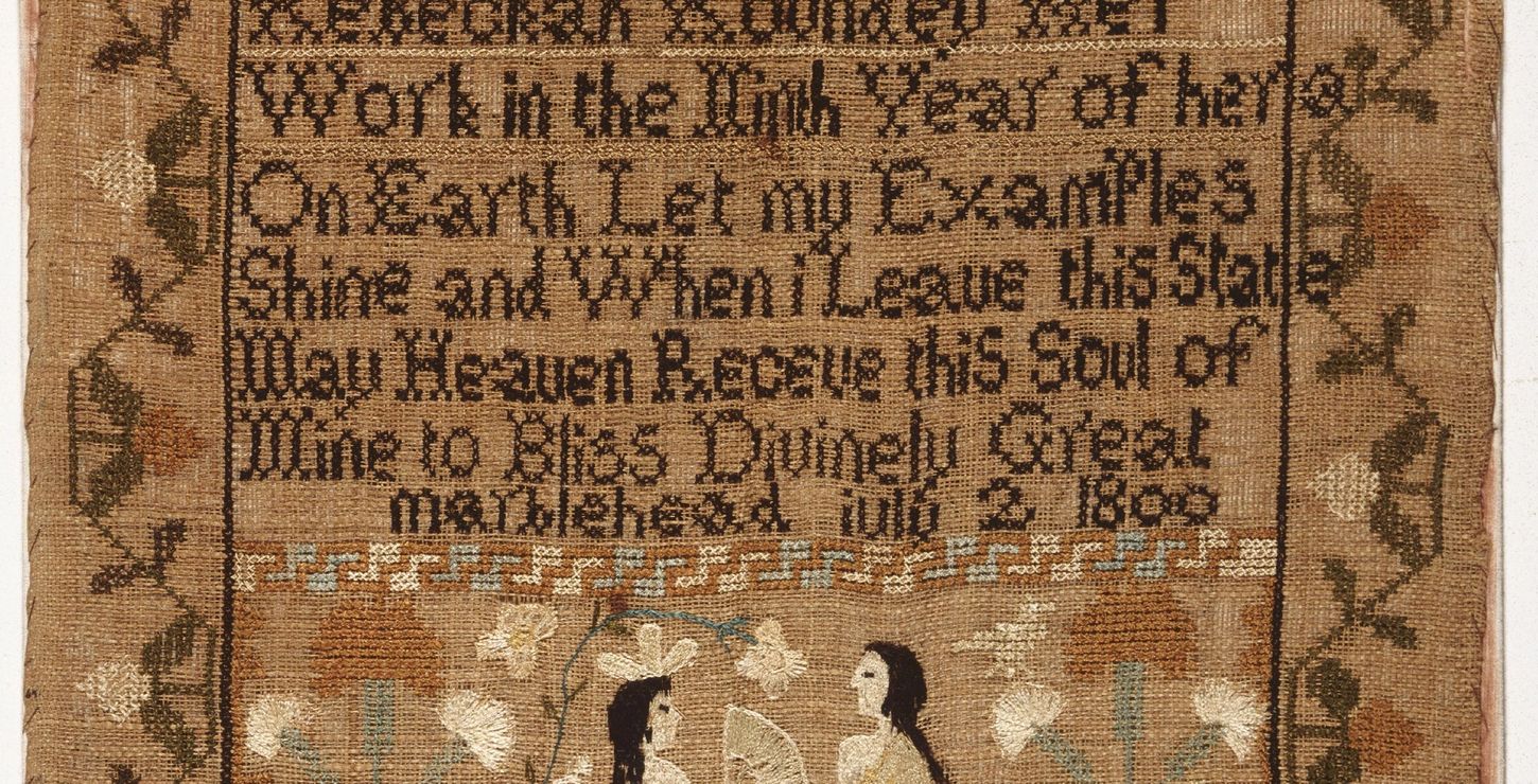 Sampler, 1800, Made by Rebeckah Roundey, American, born c. 1791, 1969-288-107
