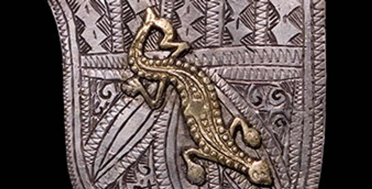 Hand pendant with salamander motif, Khamsa 19th or 20th Century, MoroccoSilver, bronze