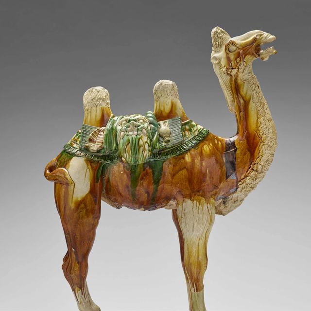 Tomb Figure of a Bactrian Camel, 800–850, Chinese