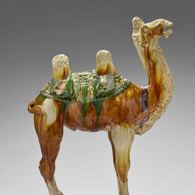 Tomb Figure of a Bactrian Camel, 800–850, Chinese