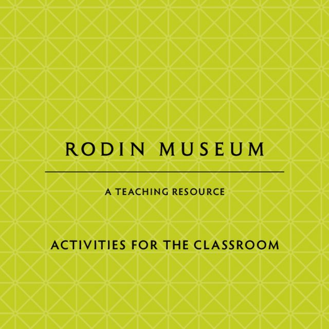 Front cover of "Rodin Museum Activities for the Classroom"
