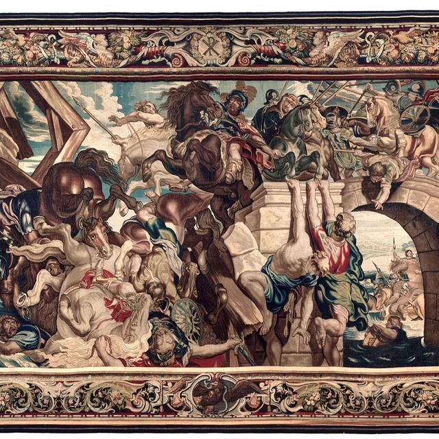 Tapestry showing the Triumph of Constantine over Maxentius at the Battle of the Milvian Bridge, 1623–25, designed in 1622 by Peter Paul Rubens