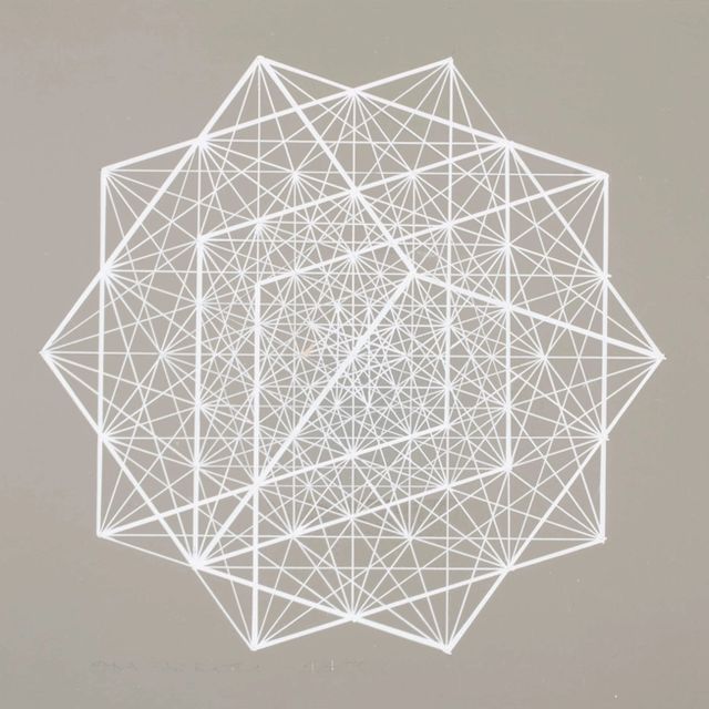 Decagon, 1970, by Edna Andrade