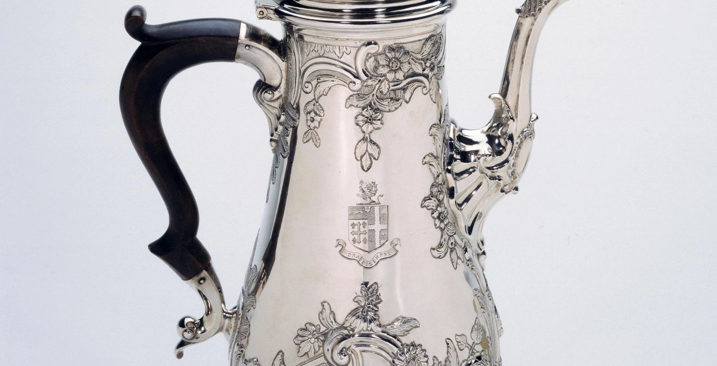 Coffeepot, 1750-1753, Made by Philip Syng, Jr., American (born Ireland), 1703 - 1789.  Made for Joseph Galloway, American, 1731 - 1803, 1966-20-1