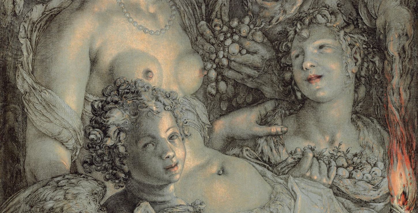Sine Cerere et Libero friget Venus (Without Ceres and Bacchus, Venus Would Freeze), c. 1600-1603, Hendrick Goltzius, Dutch (active Haarlem), 1558 - 1617, 1990-100-1