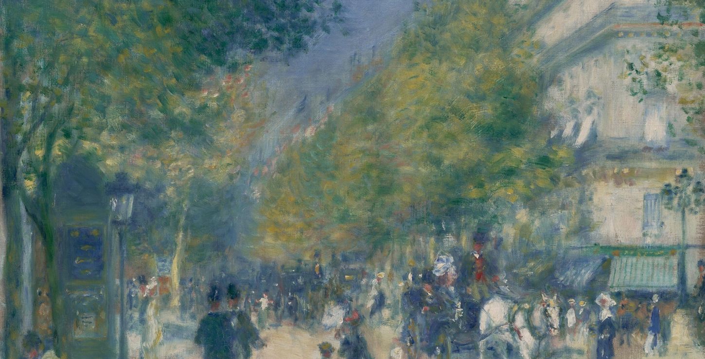 The Grands Boulevards, 1875, Pierre-Auguste Renoir, French, 1841 - 1919, 1986-26-29