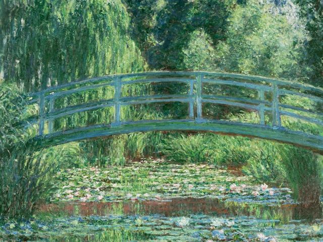 Japanese Footbridge and the Water Lily Pool, Giverny, 1899, by Claude Monet