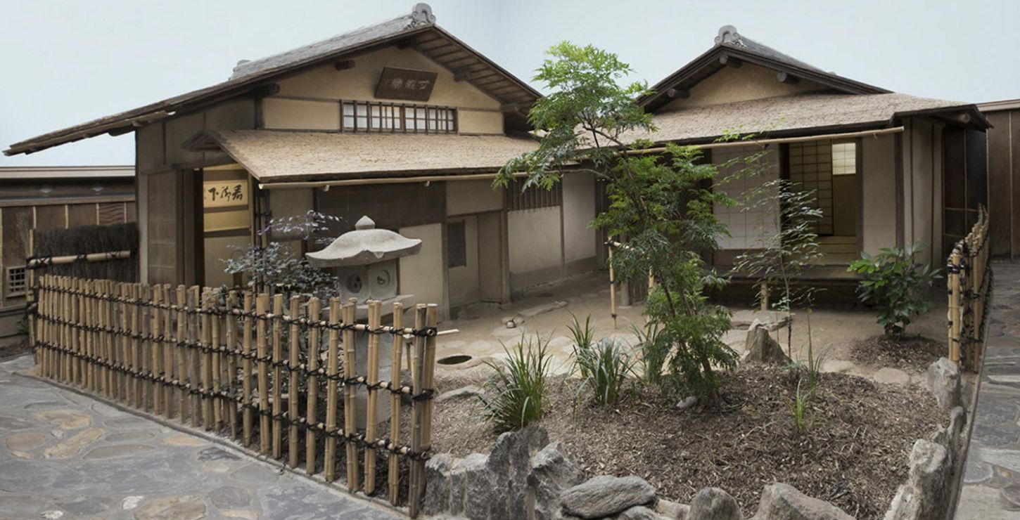 View of the Japanese teahouse in the East Asian galleries