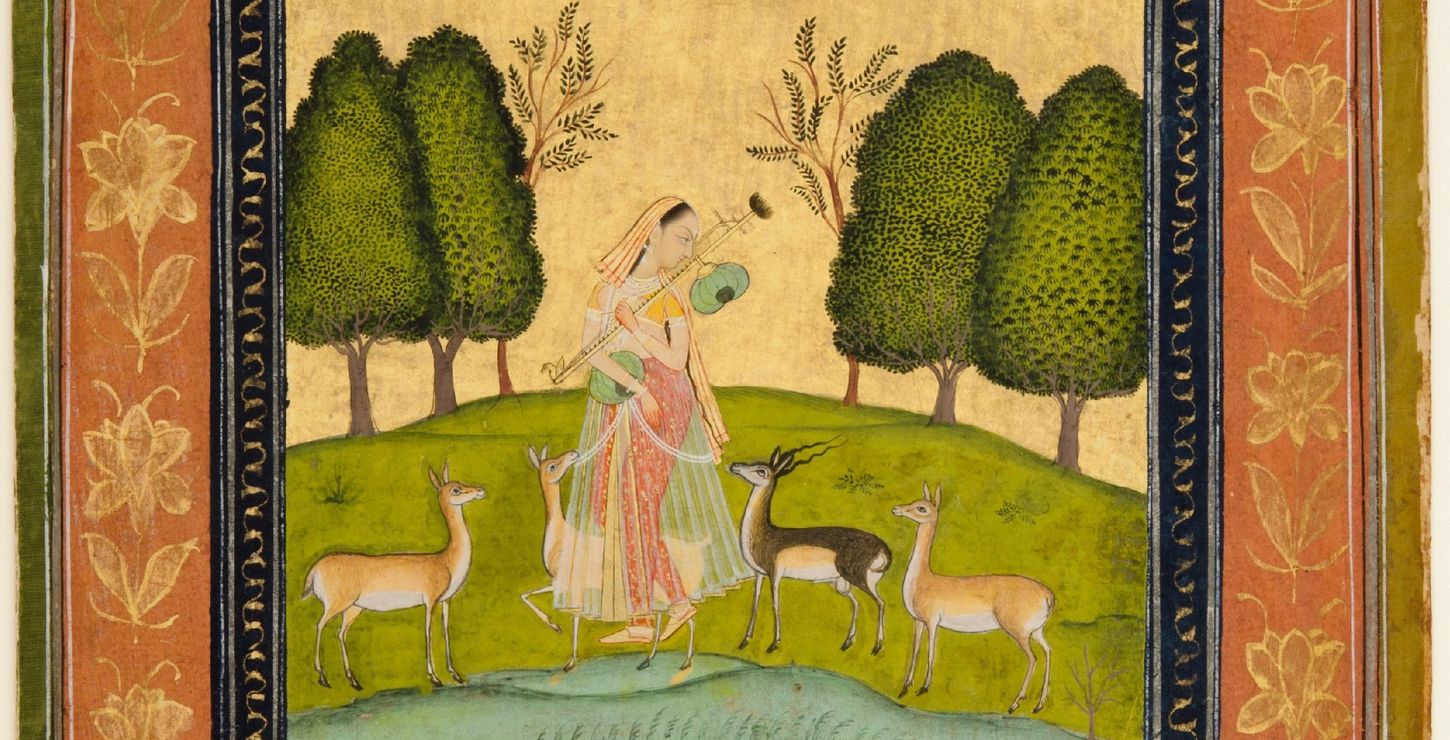 A Lonely Woman among Deer (Todi Ragini), c. 1725, Artist/maker unknown, Indian, 1977-12-1