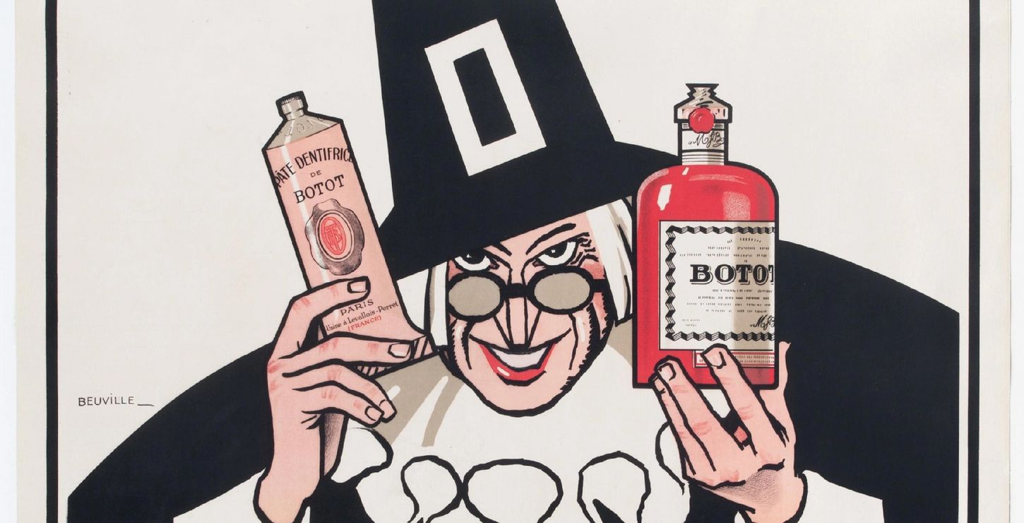 Botot Dentrifices: Liquid, Powder, Paste, Soap, c. 1925, Georges-Pierre Beuville, French, 1902 - 1982.  Printed by Jules Simon S.A., Paris, 1981-114-5