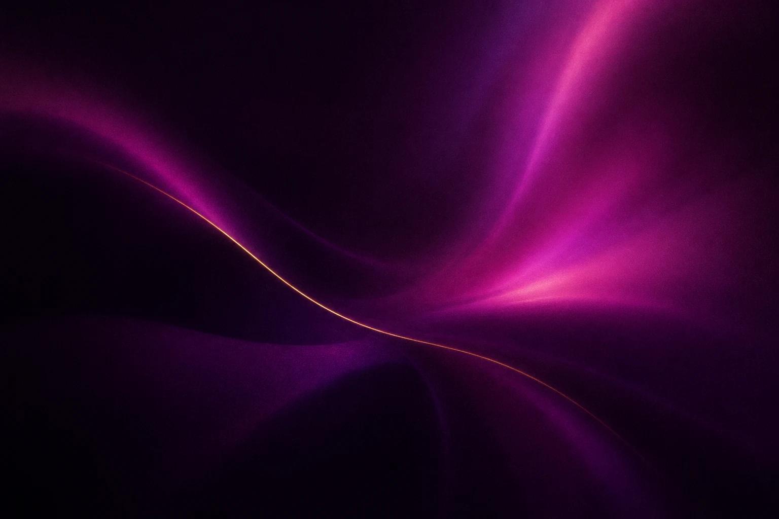 Folds of magenta light drifting across a dark plum field