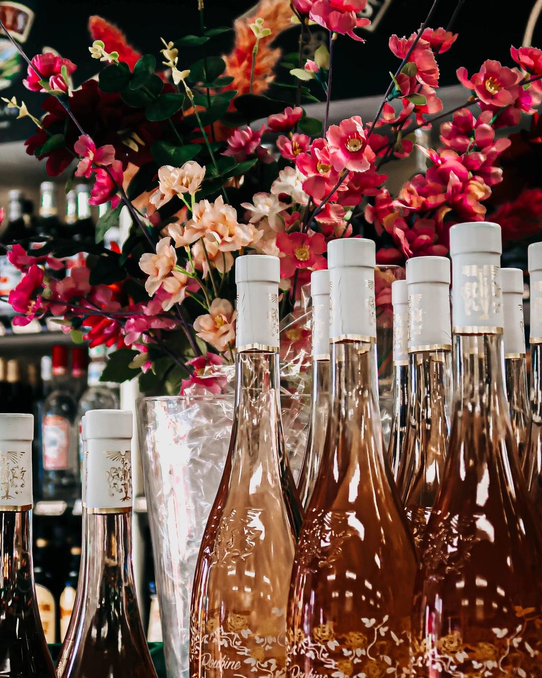 Flessen rose
