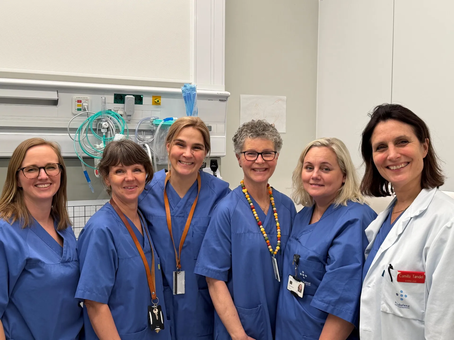 Study nurses Maria Prestegård, Anita Hofstad, Marianne Fischer and Jorunn Syltøy, medical lead Camilla Tøndel